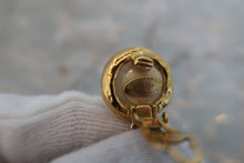 Load image into Gallery viewer, CHANEL CC mark Pearl earring Gold plate Gold Earring 600030083