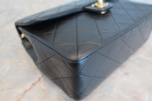 Load image into Gallery viewer, CHANEL Mini Matelasse single flap chain shoulder bag Lambskin Black/Gold hadware Shoulder bag 700080108