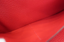 Load image into Gallery viewer, HERMES  Azapp Long Chevre myzore goatskim Rouge casaque □Q Engraving Wallet 700040127