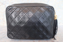 画像をギャラリービューアに読み込む, CHANEL/シャネル マトラッセフリンジチェーンショルダーバッグ ラムスキン ブラック/ゴールド金具 ショルダーバッグ 700100227