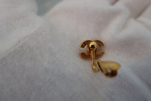 Load image into Gallery viewer, CHANEL CC mark Rhinestone earrings Gold plate Gold Earring 600030088