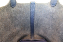 将图片加载到图库查看器,HERMES PICOTIN LOCK PM Clemence leather Blue encre D刻印 Hand bag 800070011