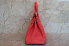 Load image into Gallery viewer, HERMES BIRKIN 30 Clemence leather Bougainvillier □P Engraving Hand bag 700090194