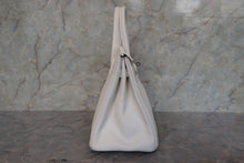 Load image into Gallery viewer, HERMES BIRKIN 30 Clemence leather White □M Engraving Hand bag 700120065