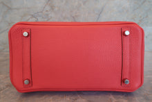 Load image into Gallery viewer, HERMES BIRKIN 30 Clemence leather Bougainvillier □P Engraving Hand bag 700090194