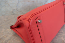 Load image into Gallery viewer, HERMES BIRKIN 30 Clemence leather Bougainvillier □P Engraving Hand bag 700090194