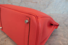 Load image into Gallery viewer, HERMES BIRKIN 30 Clemence leather Bougainvillier □P Engraving Hand bag 700090194