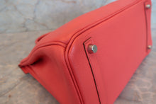Load image into Gallery viewer, HERMES BIRKIN 30 Clemence leather Bougainvillier □P Engraving Hand bag 700090194