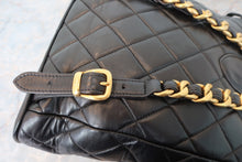 画像をギャラリービューアに読み込む, CHANEL/シャネル マトラッセチェーンリュック ラムスキン ブラック/ゴールド金具 リュック 700100234