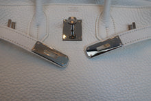 Load image into Gallery viewer, HERMES BIRKIN 30 Clemence leather White □M Engraving Hand bag 700120065