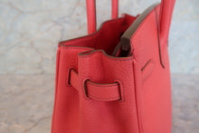 Load image into Gallery viewer, HERMES BIRKIN 30 Clemence leather Bougainvillier □P Engraving Hand bag 700090194
