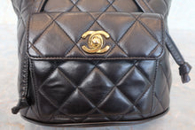 画像をギャラリービューアに読み込む, CHANEL/シャネル マトラッセチェーンリュック ラムスキン ブラック/ゴールド金具 リュック 700100234