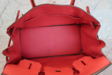 Load image into Gallery viewer, HERMES BIRKIN 30 Clemence leather Bougainvillier □P Engraving Hand bag 700090194