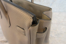 將圖片載入圖庫檢視器 HERMES/エルメス バーキン25 トゴ トゥルティエールグレー □O刻印 ハンドバッグ 700040018