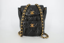 画像をギャラリービューアに読み込む, CHANEL/シャネル マトラッセチェーンリュック ラムスキン ブラック/ゴールド金具 リュック 800090128