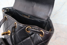 画像をギャラリービューアに読み込む, CHANEL/シャネル マトラッセチェーンリュック ラムスキン ブラック/ゴールド金具 リュック 700100234
