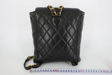 画像をギャラリービューアに読み込む, CHANEL/シャネル マトラッセチェーンリュック ラムスキン ブラック/ゴールド金具 リュック 800090128