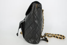 画像をギャラリービューアに読み込む, CHANEL/シャネル マトラッセチェーンリュック ラムスキン ブラック/ゴールド金具 リュック 800090128