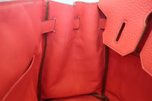 Load image into Gallery viewer, HERMES BIRKIN 30 Clemence leather Bougainvillier □P Engraving Hand bag 700090194