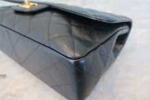 Load image into Gallery viewer, CHANEL Medium Matelasse single flap chain shoulder bag Caviar skin Black/Gold hadware Shoulder bag 700080100