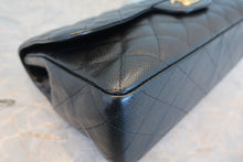 Load image into Gallery viewer, CHANEL Medium Matelasse single flap chain shoulder bag Caviar skin Black/Gold hadware Shoulder bag 700080100