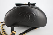 画像をギャラリービューアに読み込む, CHANEL/シャネル マトラッセチェーンリュック ラムスキン ブラック/ゴールド金具 リュック 800090128