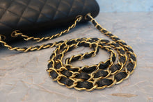 Load image into Gallery viewer, CHANEL Medium Matelasse single flap chain shoulder bag Caviar skin Black/Gold hadware Shoulder bag 700080100
