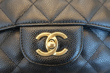Load image into Gallery viewer, CHANEL Medium Matelasse single flap chain shoulder bag Caviar skin Black/Gold hadware Shoulder bag 700080100