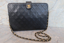 画像をギャラリービューアに読み込む, CHANEL/シャネル マトラッセチェーンショルダーバッグ ラムスキン ブラック/ゴールド金具 ショルダーバッグ 700100243