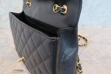 Load image into Gallery viewer, CHANEL Medium Matelasse single flap chain shoulder bag Caviar skin Black/Gold hadware Shoulder bag 700080100