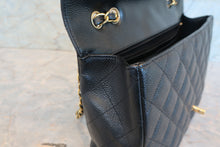 Load image into Gallery viewer, CHANEL Medium Matelasse single flap chain shoulder bag Caviar skin Black/Gold hadware Shoulder bag 700080100