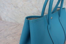 画像をギャラリービューアに読み込む, HERMES/エルメス ガーデンパーティPM ネゴンダ ターコイズ □R刻印 トートバッグ 800070041