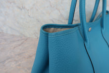 画像をギャラリービューアに読み込む, HERMES/エルメス ガーデンパーティPM ネゴンダ ターコイズ □R刻印 トートバッグ 800070041