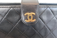 画像をギャラリービューアに読み込む, CHANEL/シャネル マトラッセチェーンショルダーバッグ ラムスキン ブラック/ゴールド金具 ショルダーバッグ 700100243