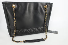 将图片加载到图库查看器,CHANEL/香奈儿 CF 链条托特包 羊皮 Black/Gold hardware(黑色/金色金属) 托特包 800090168