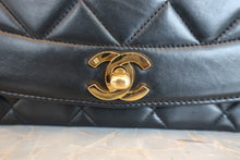 画像をギャラリービューアに読み込む, CHANEL/シャネル ダイアナマトラッセチェーンショルダーバッグ ラムスキン ブラック/ゴールド金具 ショルダーバッグ 800020235