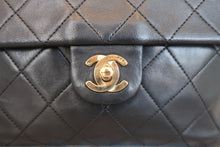 画像をギャラリービューアに読み込む, CHANEL/シャネル ミニマトラッセシングルフラップチェーンショルダーバッグ ラムスキン ブラック/ゴールド金具 ショルダーバッグ 800040189