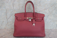 將圖片載入圖庫檢視器 HERMES/エルメス バーキン35 トリヨンクレマンス ローズウッド ハンドバッグ 700120083