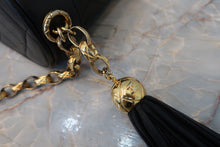 Load image into Gallery viewer, CHANEL Matelasse Fringe shoulder bag Lambskin Black/Gold hadware Shoulder bag 700080098