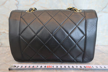 Load image into Gallery viewer, CHANEL  Diana matelasse chain shoulder bag Lambskin Black/Gold hadware Shoulder bag 700090188