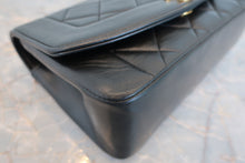 Load image into Gallery viewer, CHANEL  Diana matelasse chain shoulder bag Lambskin Black/Gold hadware Shoulder bag 700090188