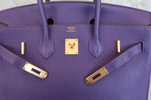 Load image into Gallery viewer, HERMES BIRKIN 35 Togo leather Ultraviolet □N Engraving Hand bag 800070074