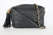 將圖片載入圖庫檢視器 CHANEL/シャネル マトラッセフリンジチェーンショルダーバッグ ラムスキン ブラック/ゴールド金具 ショルダーバッグ 800090165
