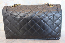画像をギャラリービューアに読み込む, CHANEL/シャネル パリ限定マトラッセダブルフラップチェーンショルダーバッグ ラムスキン ブラック/ゴールド金具 ショルダーバッグ 700100236