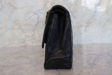 画像をギャラリービューアに読み込む, CHANEL/シャネル パリ限定マトラッセダブルフラップチェーンショルダーバッグ ラムスキン ブラック/ゴールド金具 ショルダーバッグ 700100236