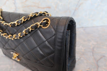 画像をギャラリービューアに読み込む, CHANEL/シャネル パリ限定マトラッセダブルフラップチェーンショルダーバッグ ラムスキン ブラック/ゴールド金具 ショルダーバッグ 700100236