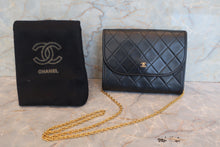 画像をギャラリービューアに読み込む, CHANEL/シャネル ミニマトラッセチェーンショルダーバッグ ラムスキン ブラック/ゴールド金具 ショルダーバッグ800010111