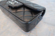 Load image into Gallery viewer, CHANEL Mini matelasse chain shoulder bag Lambskin Black/Silver hadware Shoulder bag 700090245