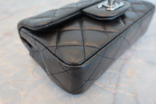 Load image into Gallery viewer, CHANEL Mini matelasse chain shoulder bag Lambskin Black/Silver hadware Shoulder bag 700090245