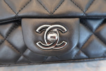 Load image into Gallery viewer, CHANEL Mini matelasse chain shoulder bag Lambskin Black/Silver hadware Shoulder bag 700090245